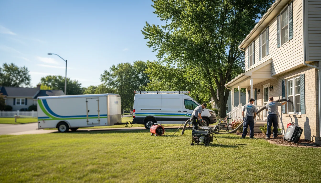 Flooded Basement Restoration And Cleanup With Repair in Medora, IN near me